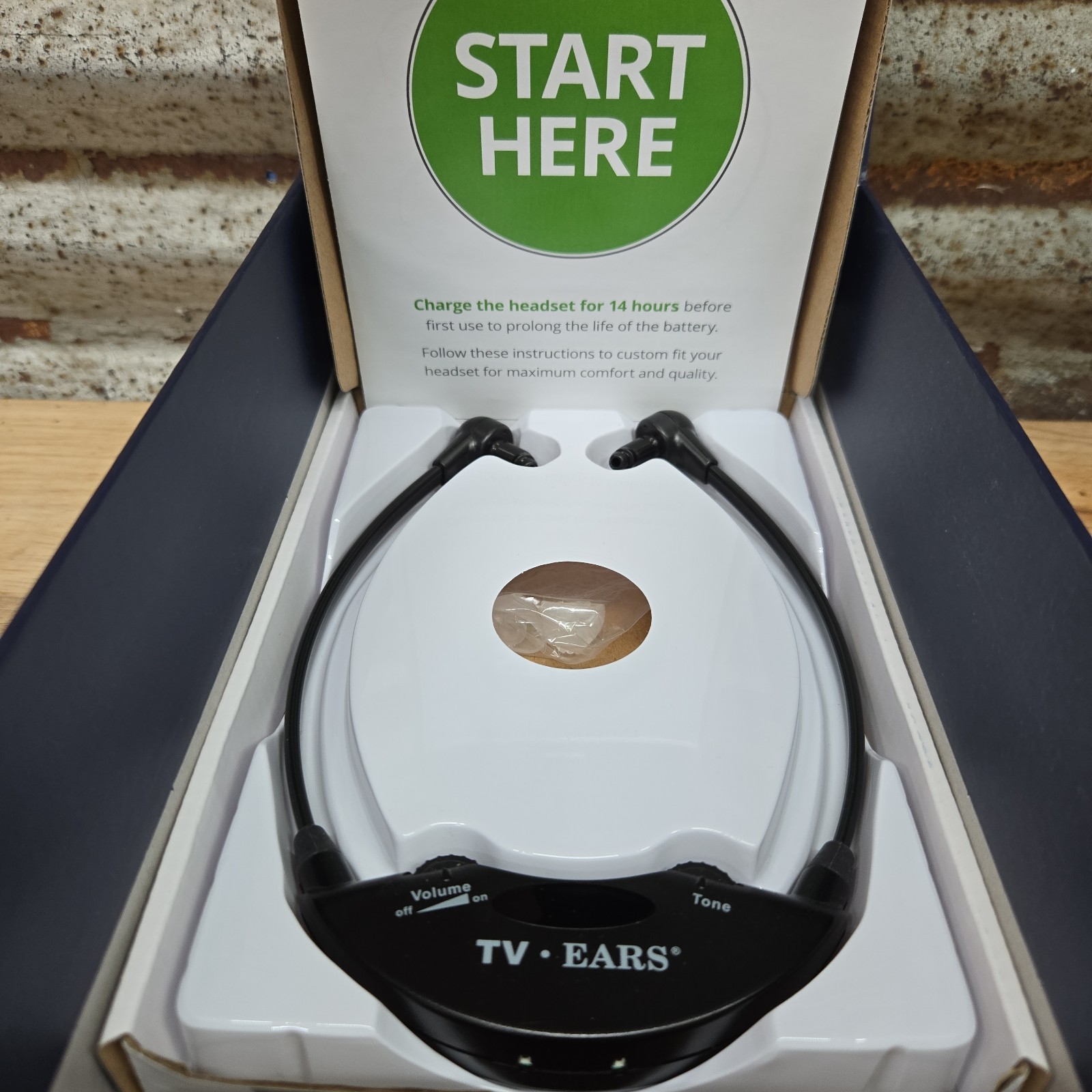 TV Ears 11841 Wireless 5.0 Dual Digital Voice Clarifying Headphones System