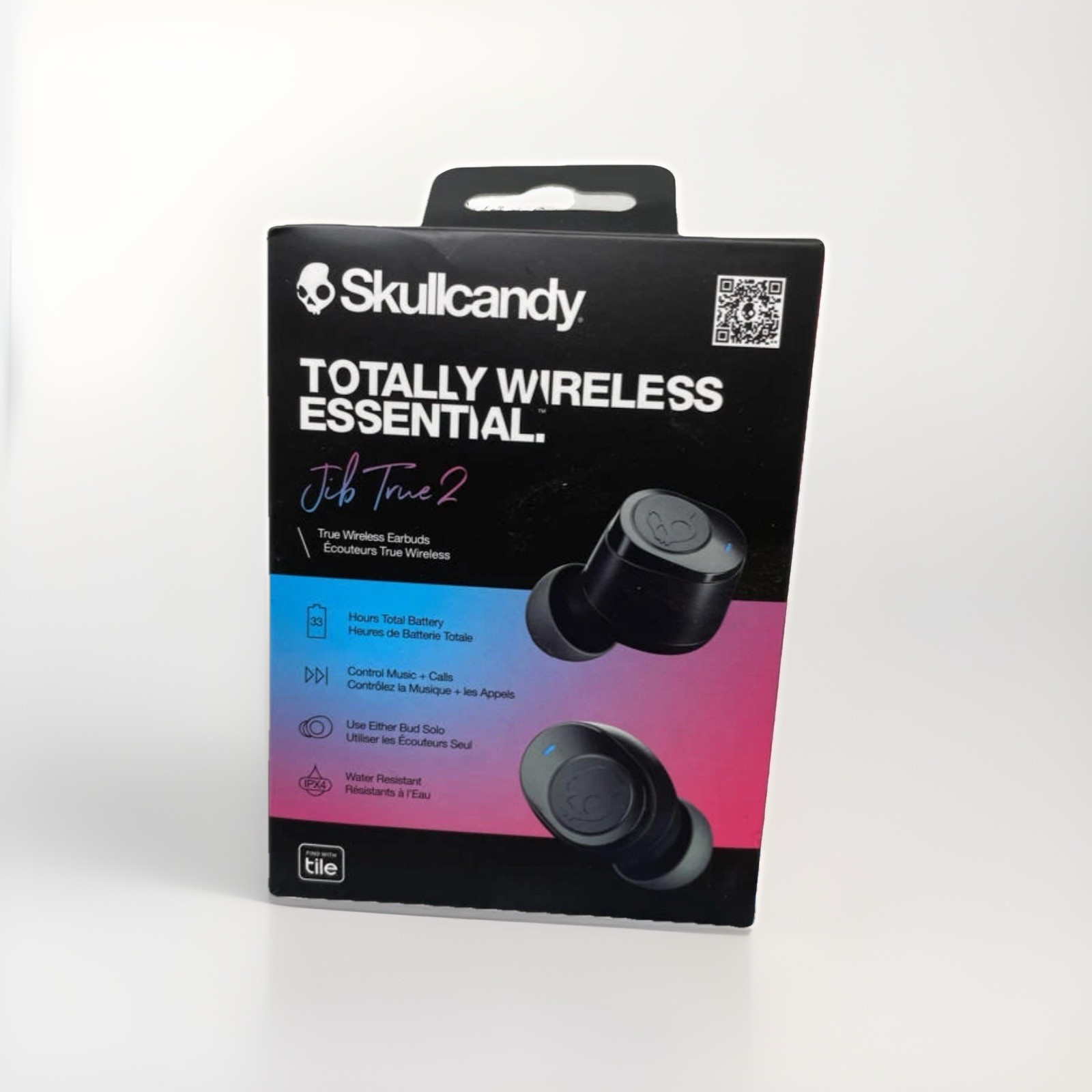 Skullcandy Jib True 2 In-Ear Totally Wireless Earbuds, 33 Hr. Battery – Black