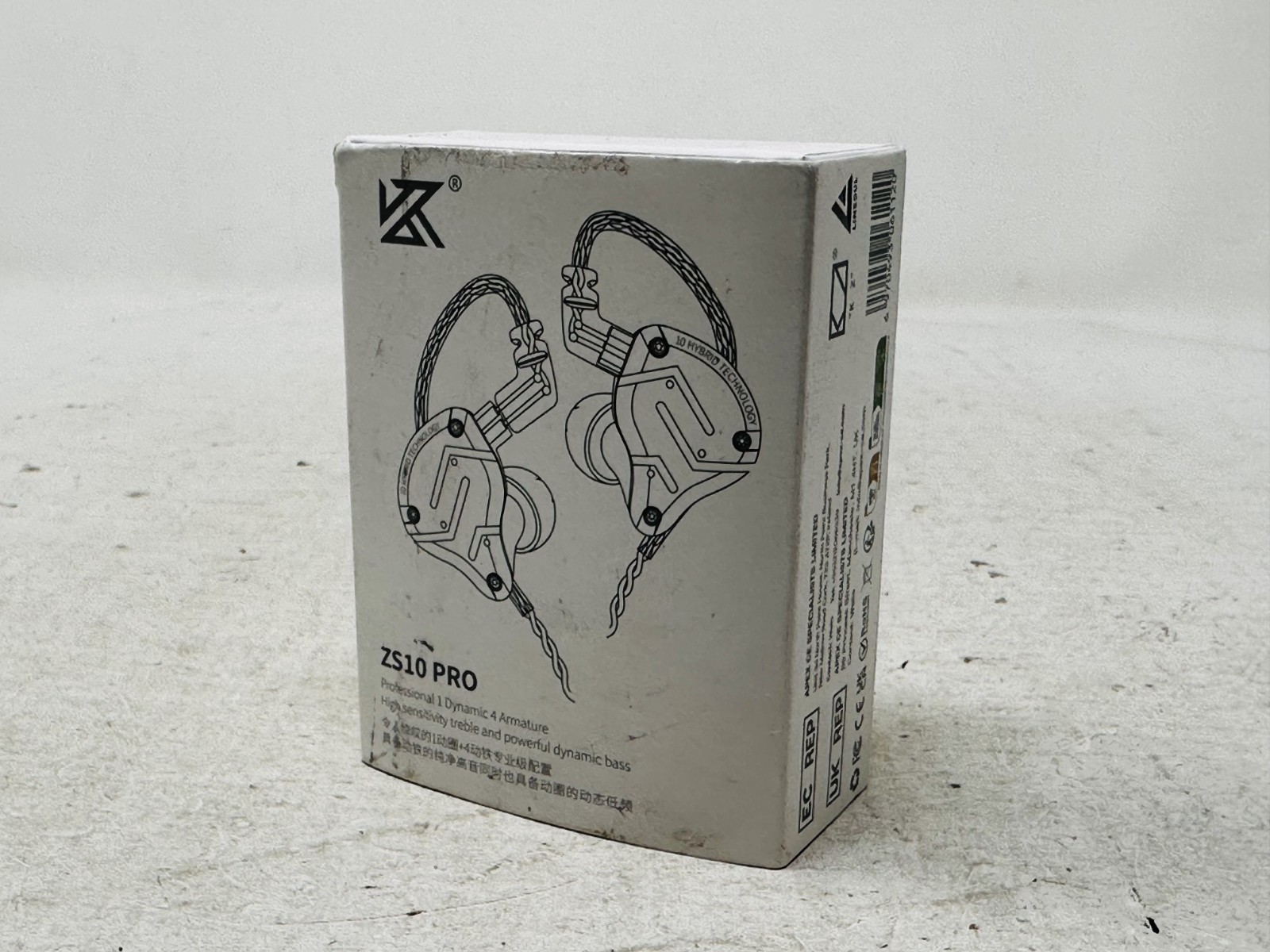 KZ ZS10 Pro, Linsoul 4BA+1DD 5 Driver in-Ear HiFi Earphones No Mic – Open Box
