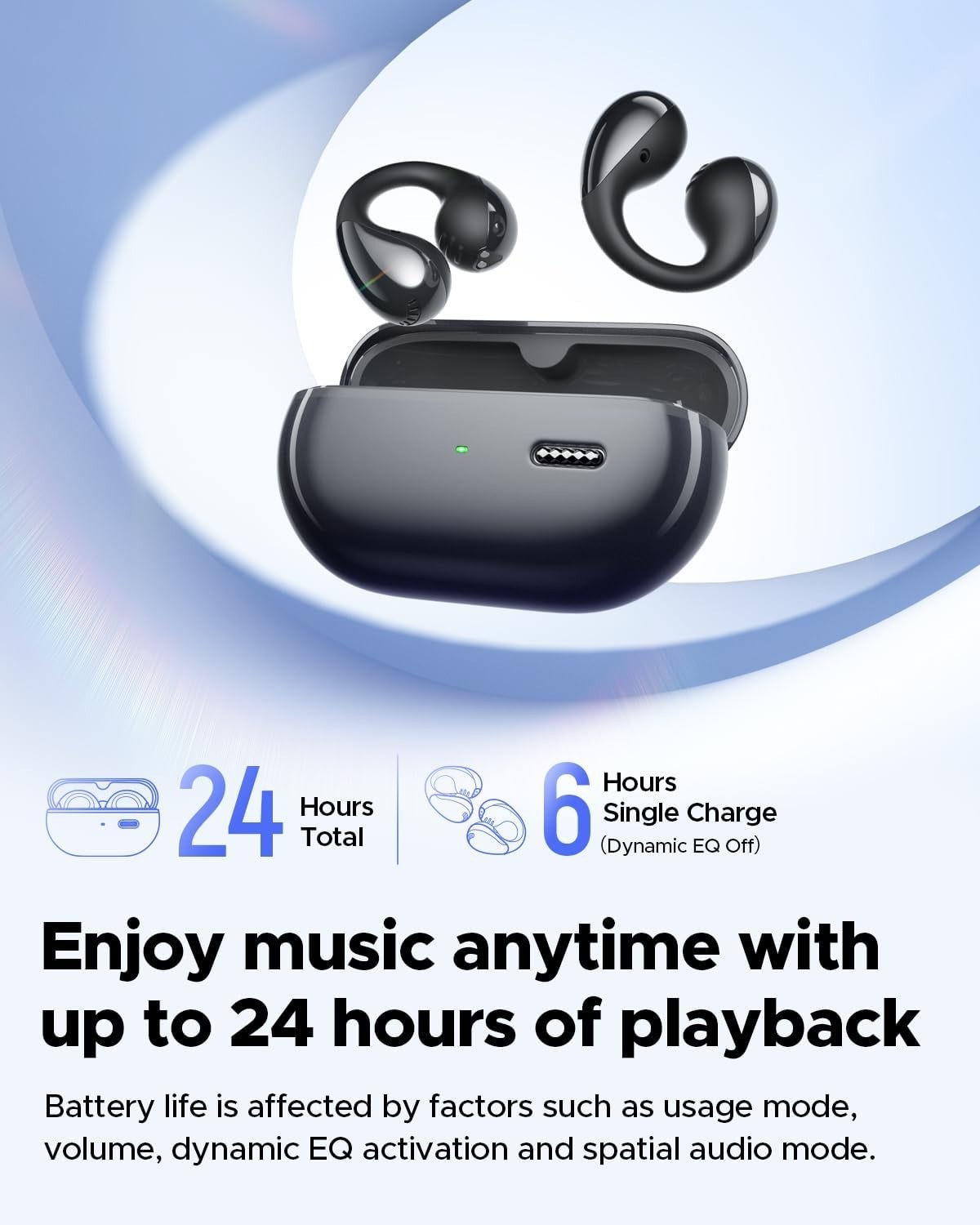 🎧 SoundPEATS PearlClip Pro Open‑Ear Earbuds Clip‑On Wireless IPX5 – No Cable