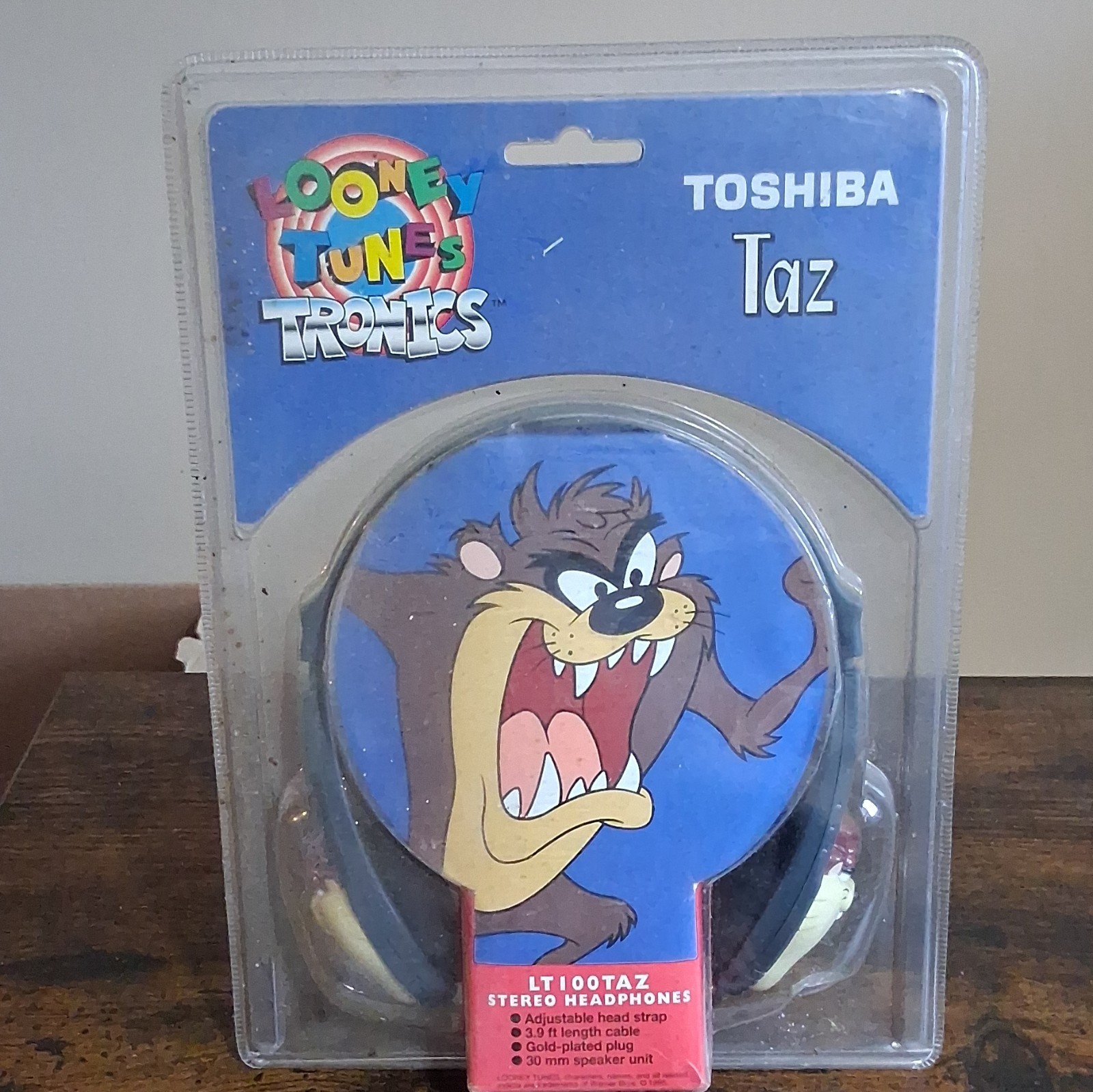 Toshiba Looney Tunes Taz Headband Stereo Headphones 3.5mm 30mm LT100TAZ