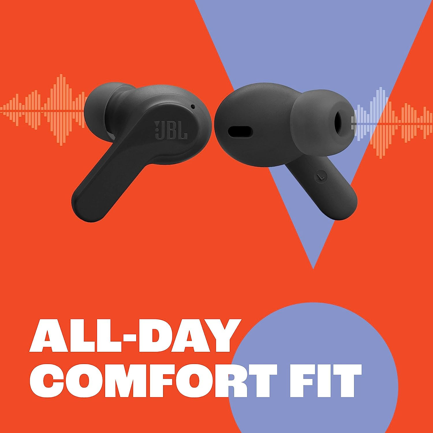 JBL Vibe Beam – True Wireless JBL Deep Bass Sound Earbuds, Bluetooth 5.2, Water