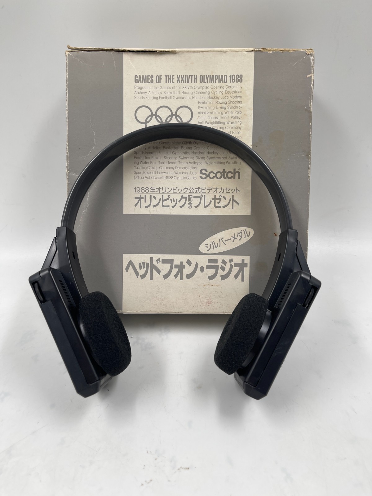 [Works] Rare&VTG SEOUL 1988 Summer Olympics Gift AM/FM Radio Headphone Scotch