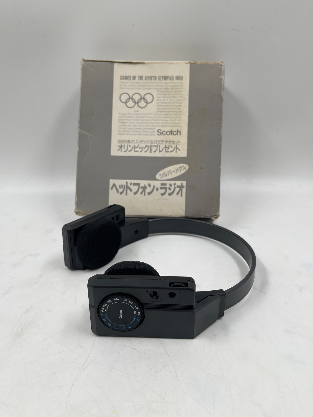 [Works] Rare&VTG SEOUL 1988 Summer Olympics Gift AM/FM Radio Headphone Scotch
