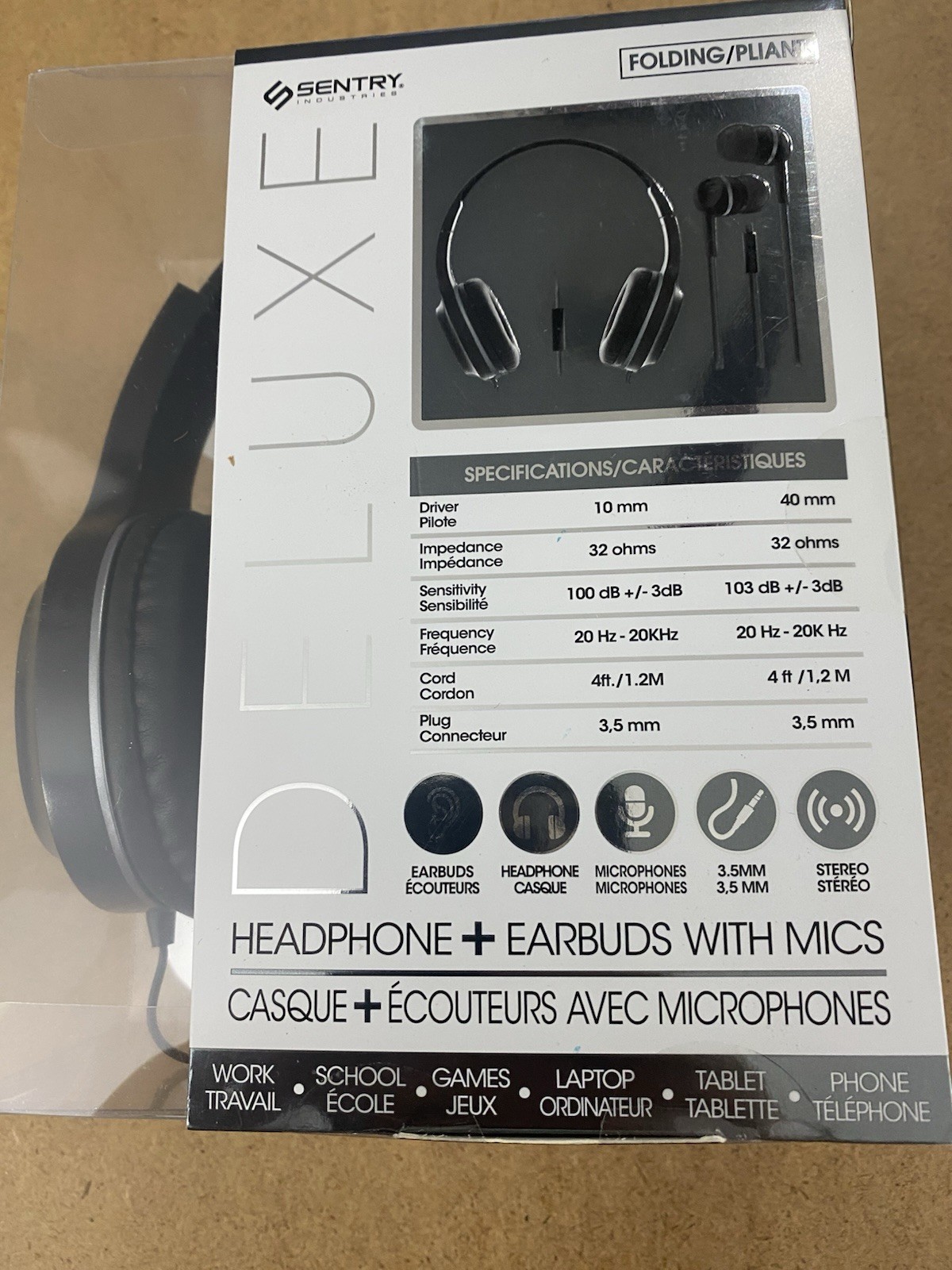 Headphone Lot Of 4 Headphones 2 Wired 2 Bluetooth 3!packages New Sealed Working