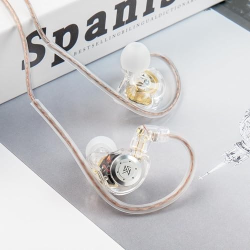 HiFi Dual Driver In-Ear Monitor Headphones – Wired Noise Cancelling Gaming Earbu