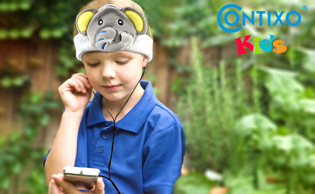 Contixo H1 Kids Soft Fleece On-Ear Headphones Animal Design Warm Earphone