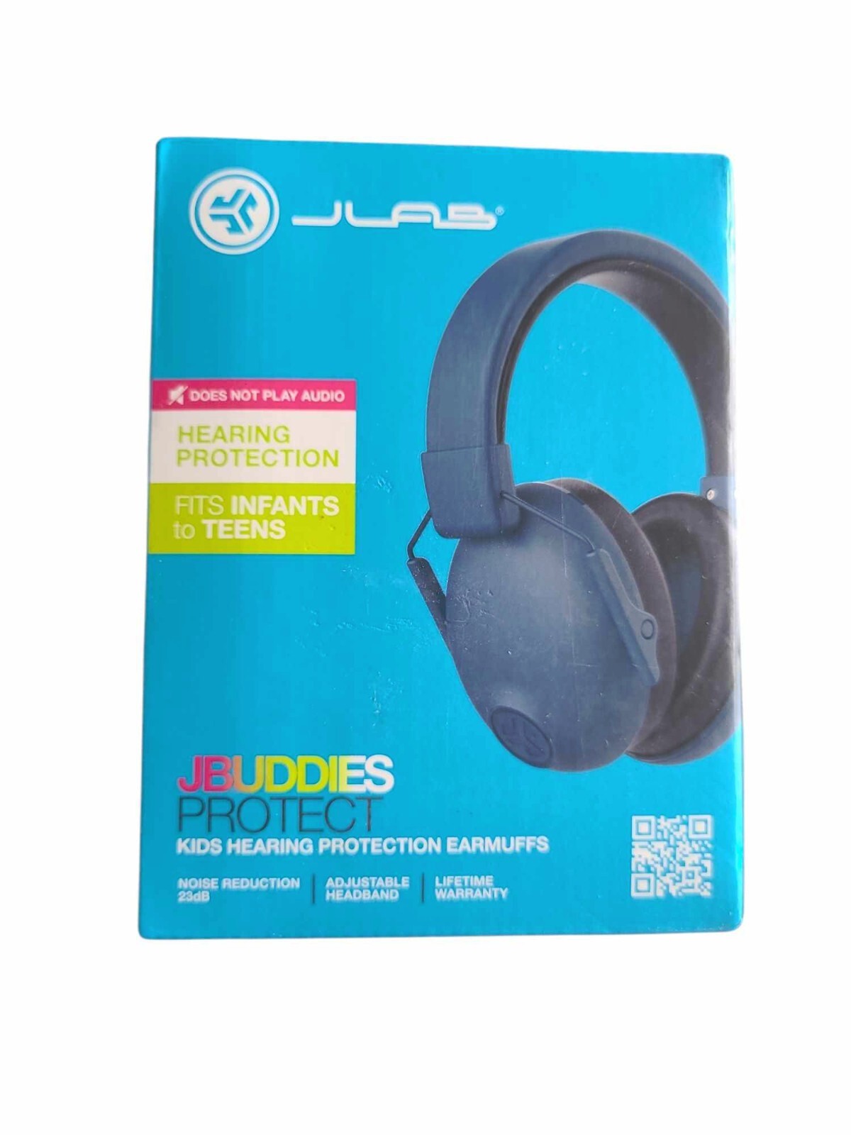 JLab JBuddies Protect Earmuffs: Adj. Headband Infants to Teens, Protection -Navy