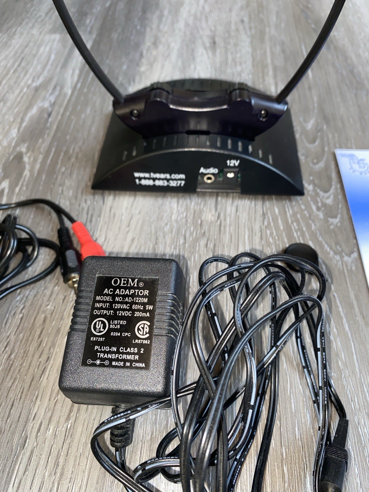 TV Ears Original Wireless Headset TV Listening Device Set Infrared