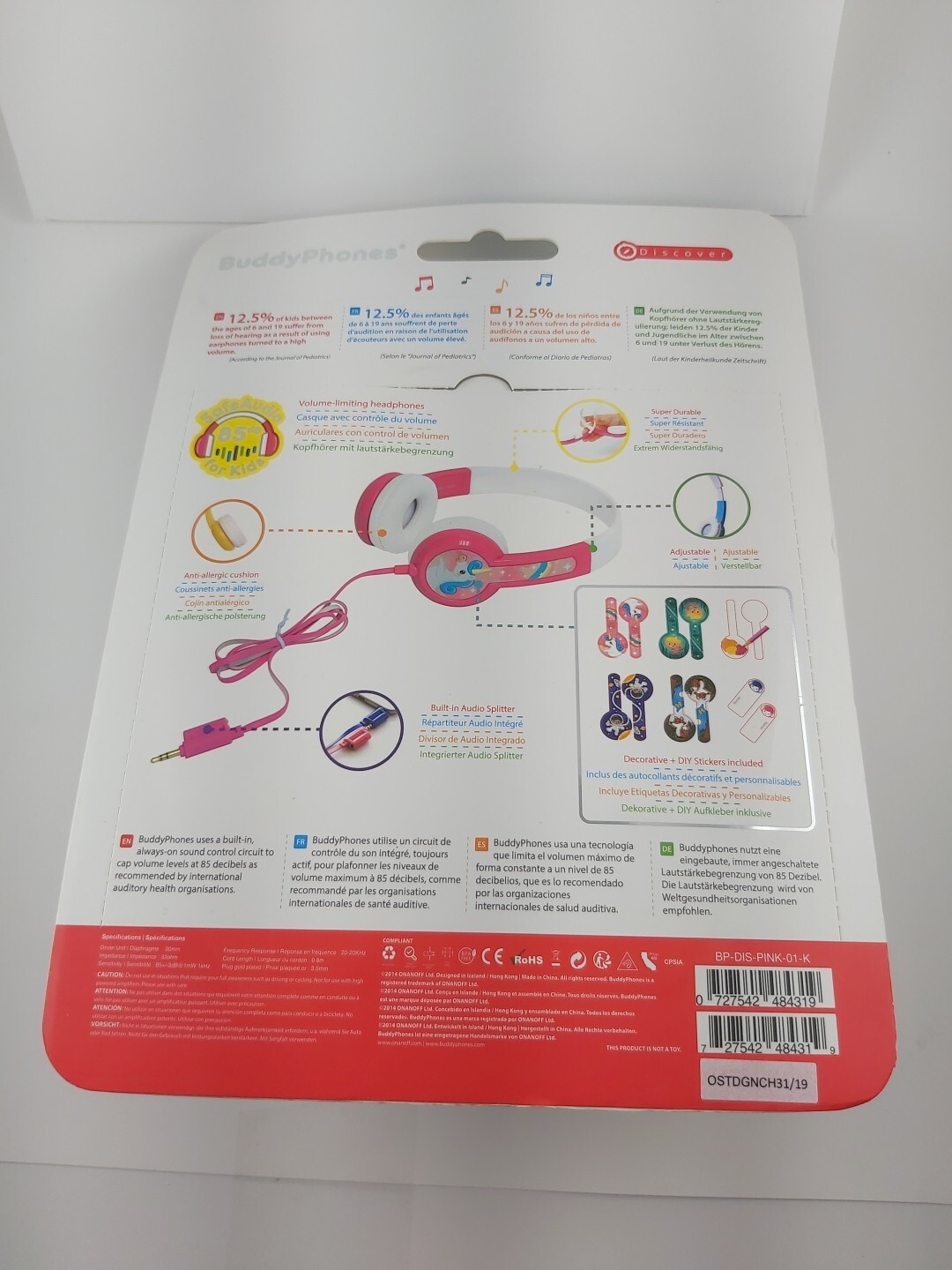 🌍 BuddyPhones Discover | Kids Headphones,New
