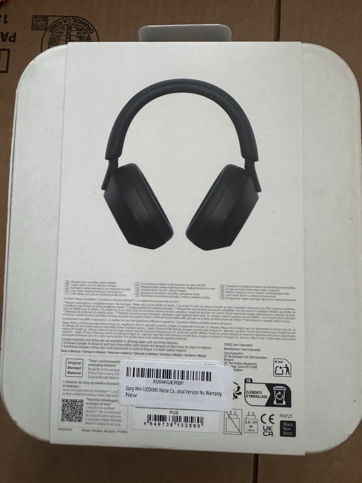 SONY WH-1000XM5 Headset für iPhone/iPod kabellos Google Alexa Smart Black NEU