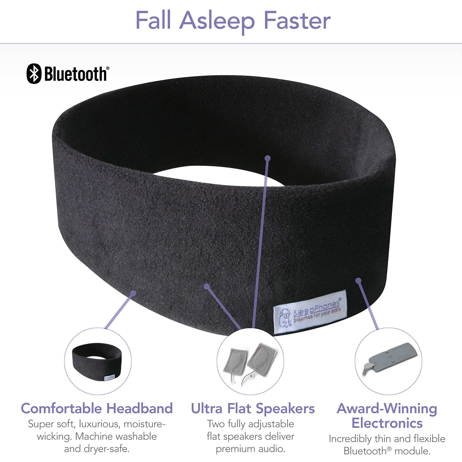 Wireless Sleep Headphones by AcousticSheep V8 | 24-Hour Battery | Original an…