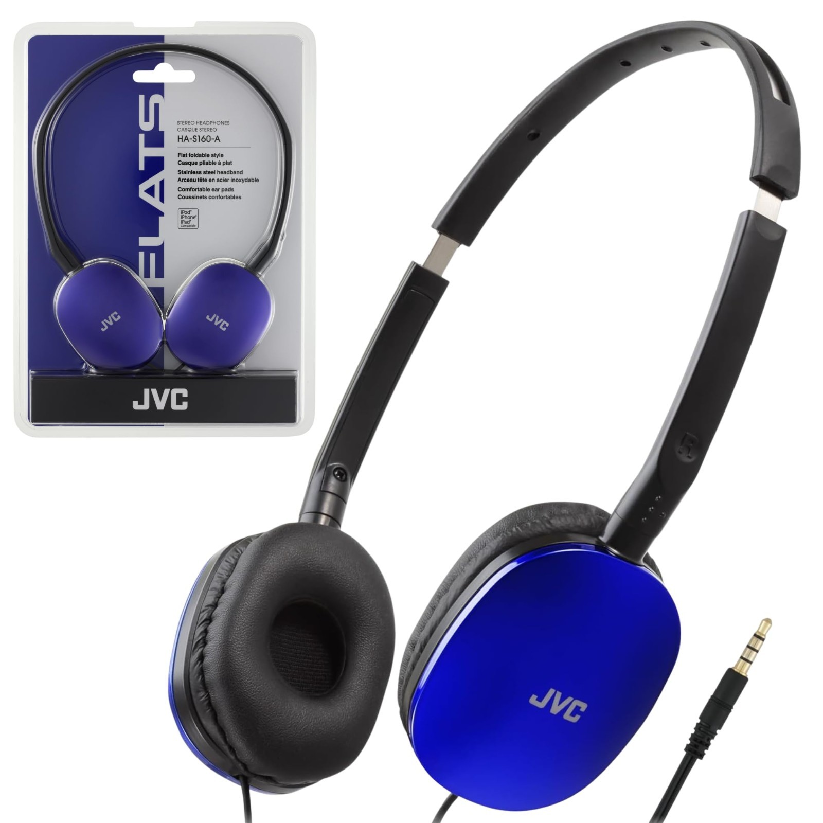 Wired On-Ear Headphones – Foldable Design, 30mm Driver, Soft Ear Pads, Lightweig