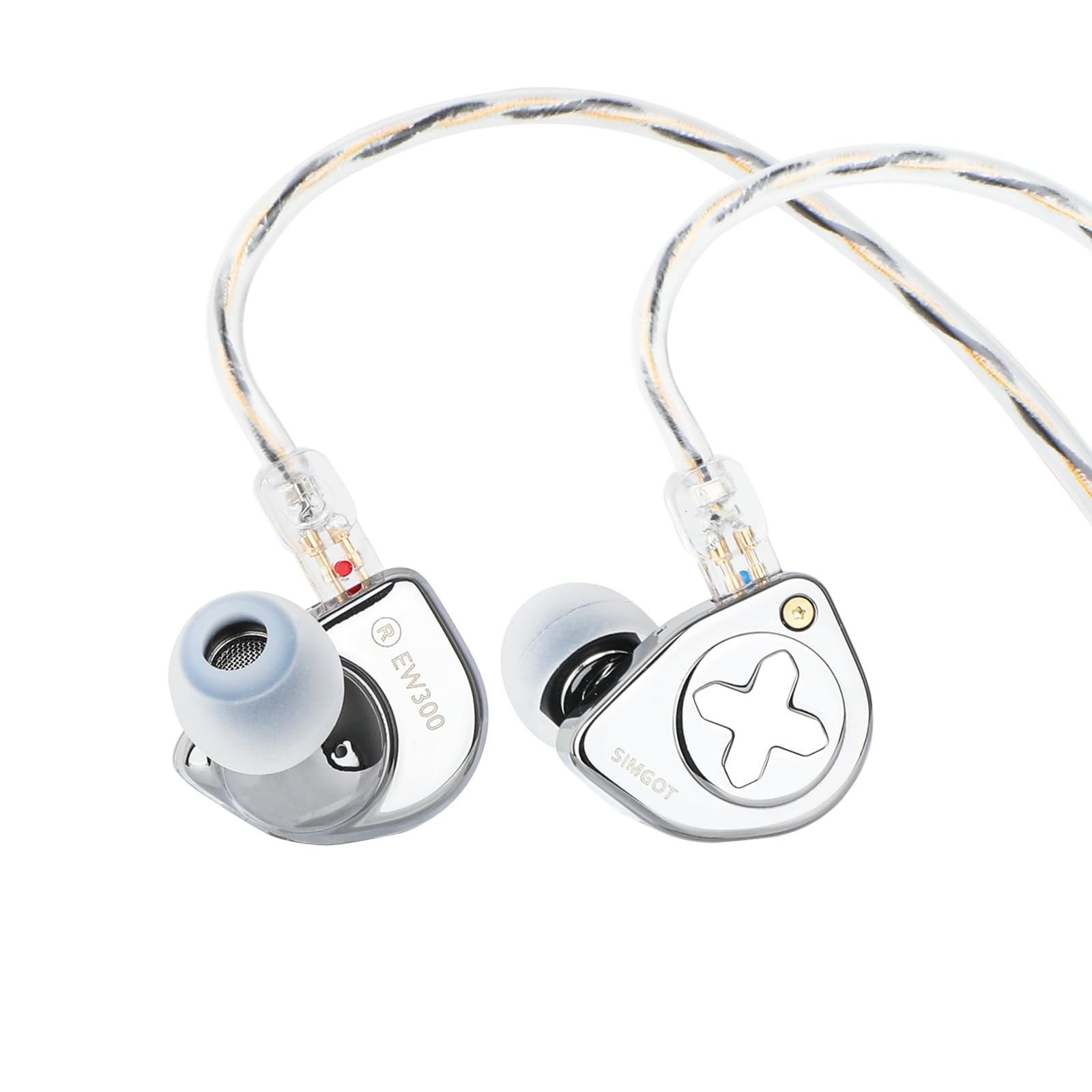 Linsoul SIMGOT EW300 1DD+1Planar+1PZT Hybrid Driver in Ear Monitor, Wired Ear…