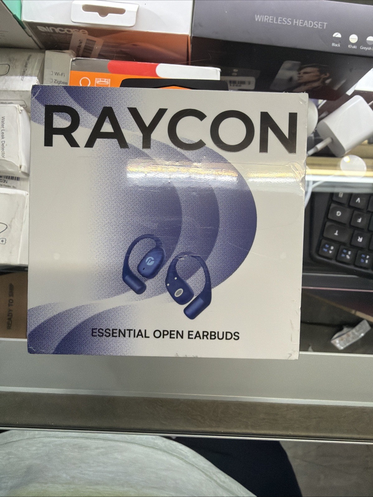 Raycon Essential Open Earbuds True Wireless Open Ear Bluetooth Headphones Blue