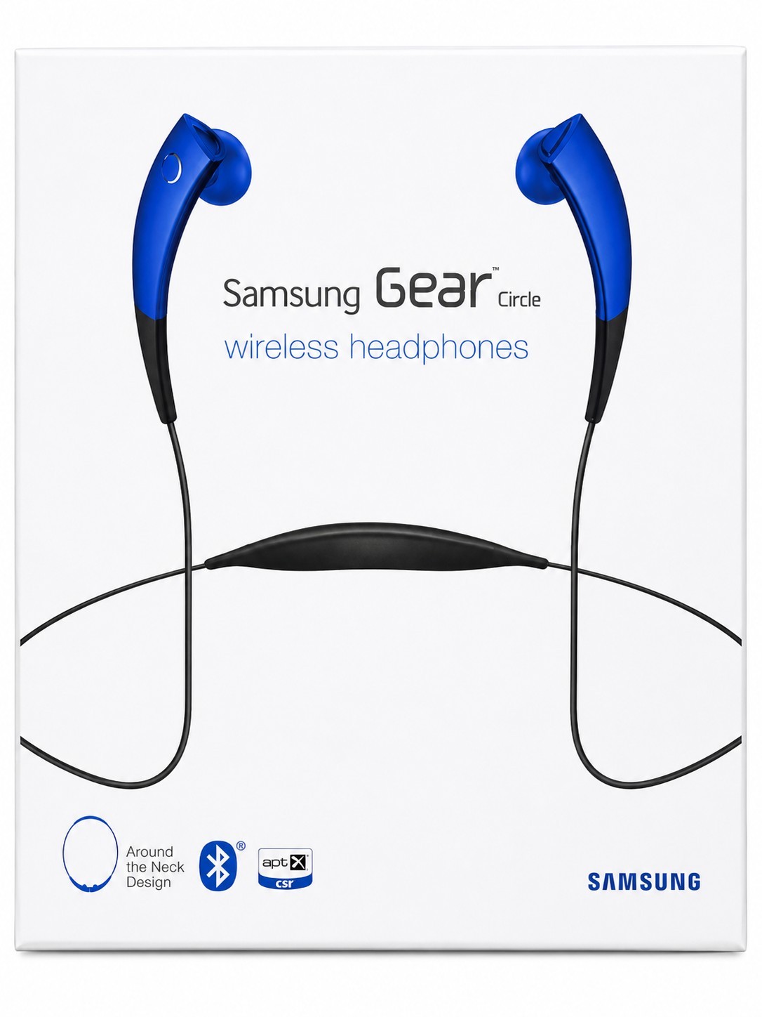 Samsung Gear Circle Bluetooth Wireless Neckband Headphones Blue Multipoint