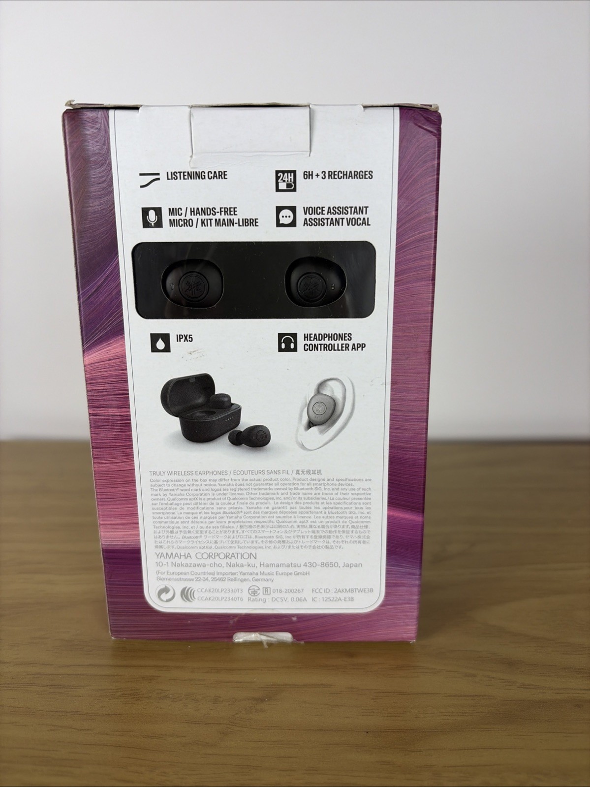 Yamaha TW-E3B True Wireless Headset Black