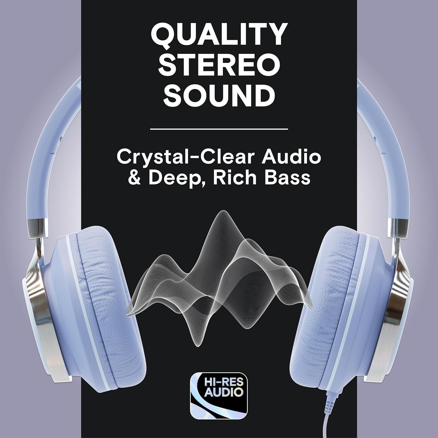 Noise Isolating Headphones – Long Cord & Volume Control
