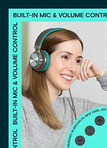 Artix CL750 Wired Headphones with Microphone and Volume Control, On Ear Stereo N