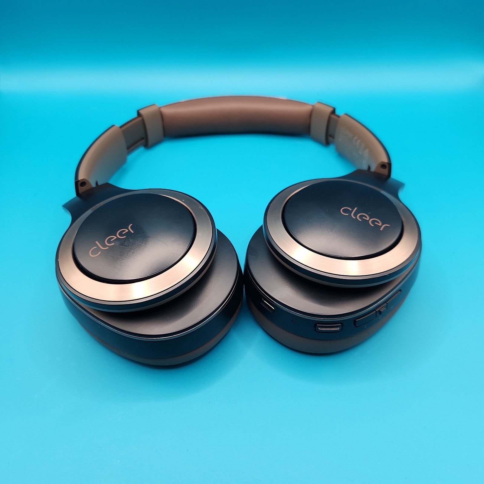 Cleer Enduro ANC Noise Cancelling Headphones Black & Brown mAAG