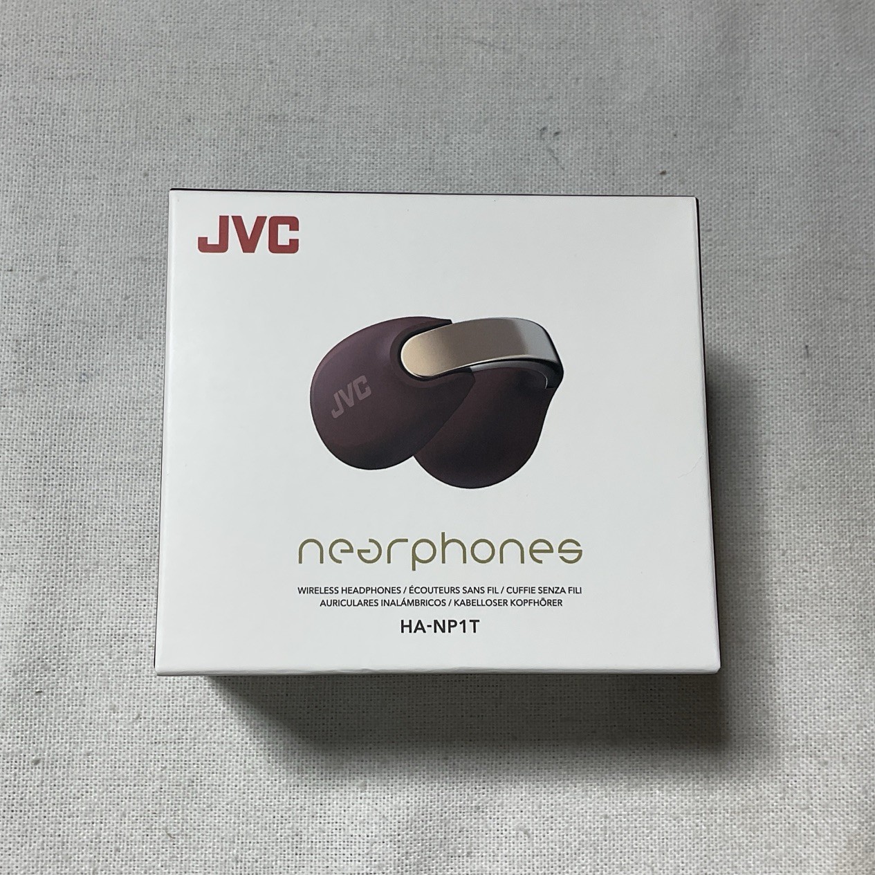 JVC HANP1T Nearphones Open Ear True Wireless Headphones – Maroon *NEW SEALED* A1