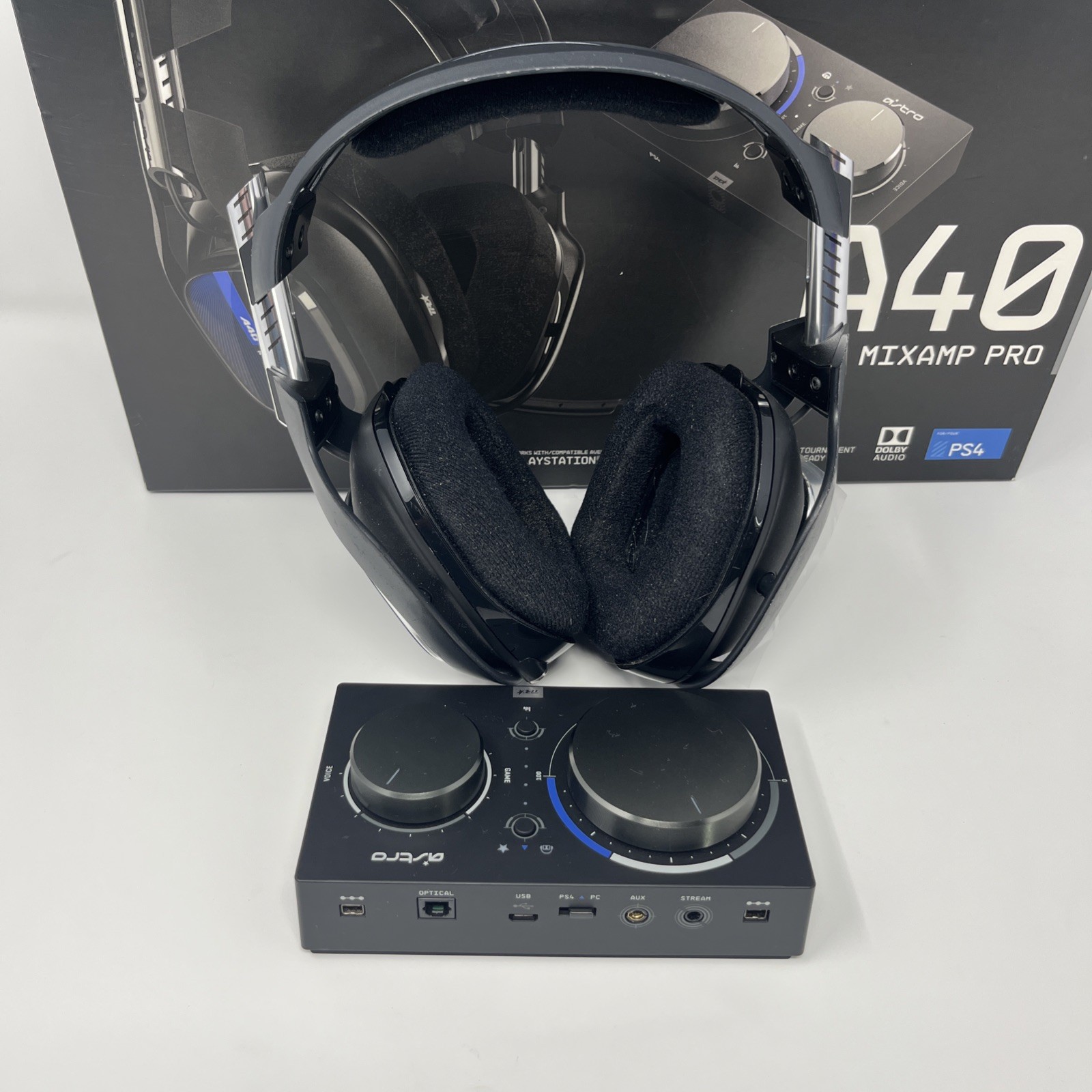 Astro A40 + Mixamp Pro Wired Gaming Headset PS4/PC Black A40T401 Mixamp A00084