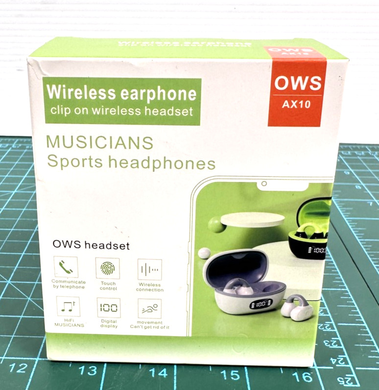 OWS AX10 Wireless Earphone Open Ear Bluetooth Ear-Hook Sports Headphones Touch