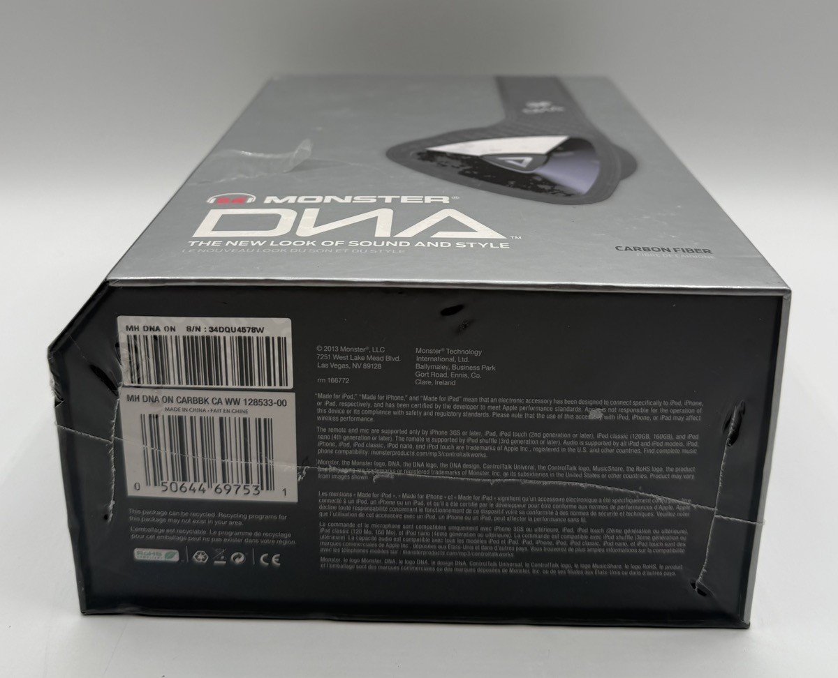Monster DNA On Ear Headphones – Carbon Fiber BRAND NEW