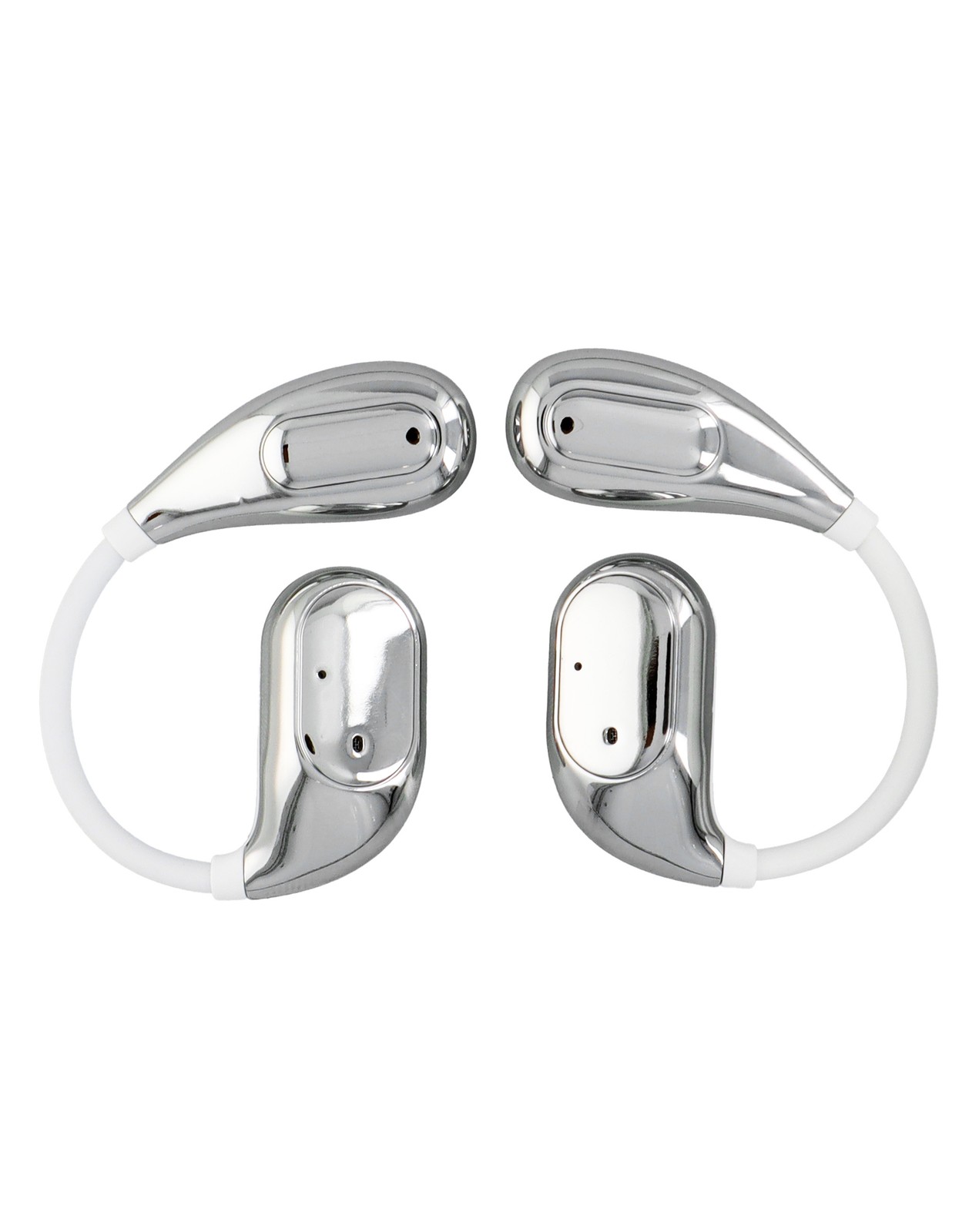 ELEVATE On-Ear True Wireless Earbuds with Touchscreen Smart Case (WHITE)