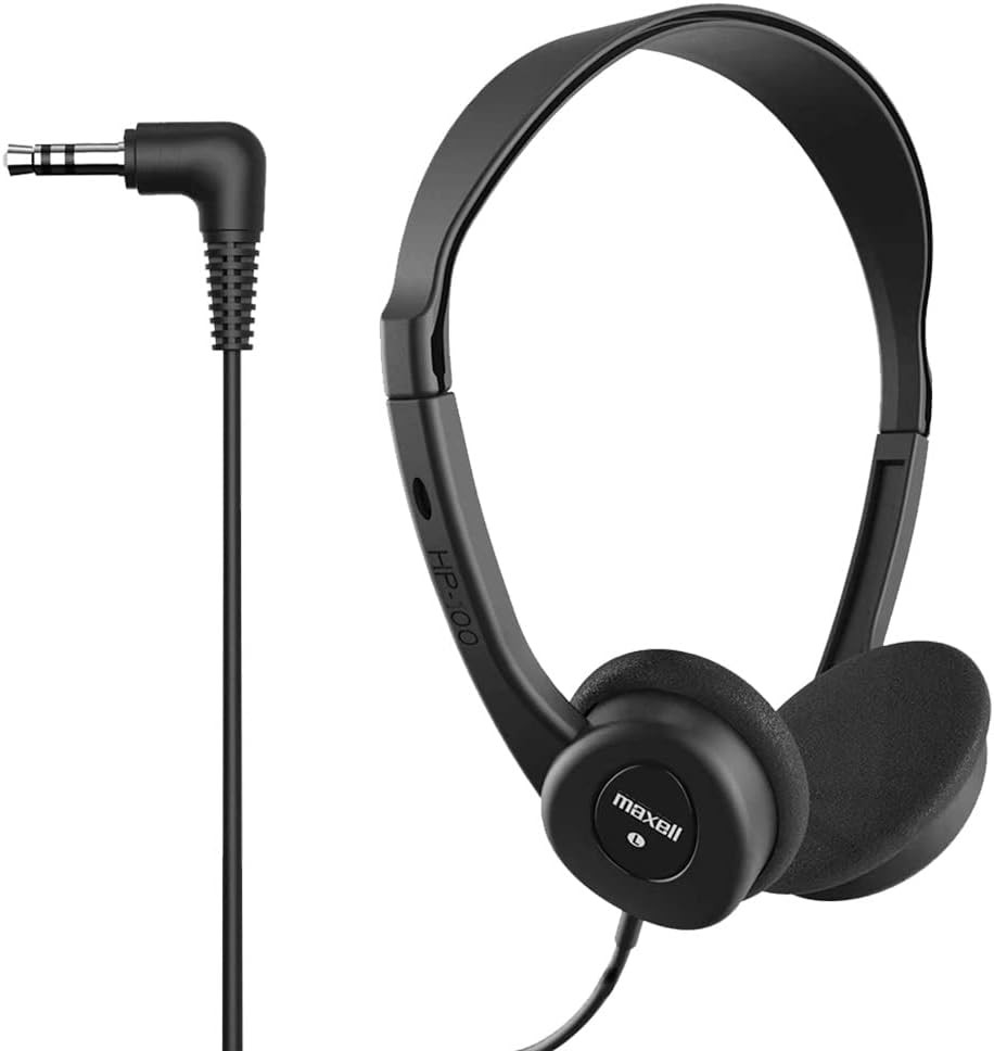 Maxell – 190319 Stereo Headphones – 3.5Mm Cord with 6-Foot Length – Soft Padded