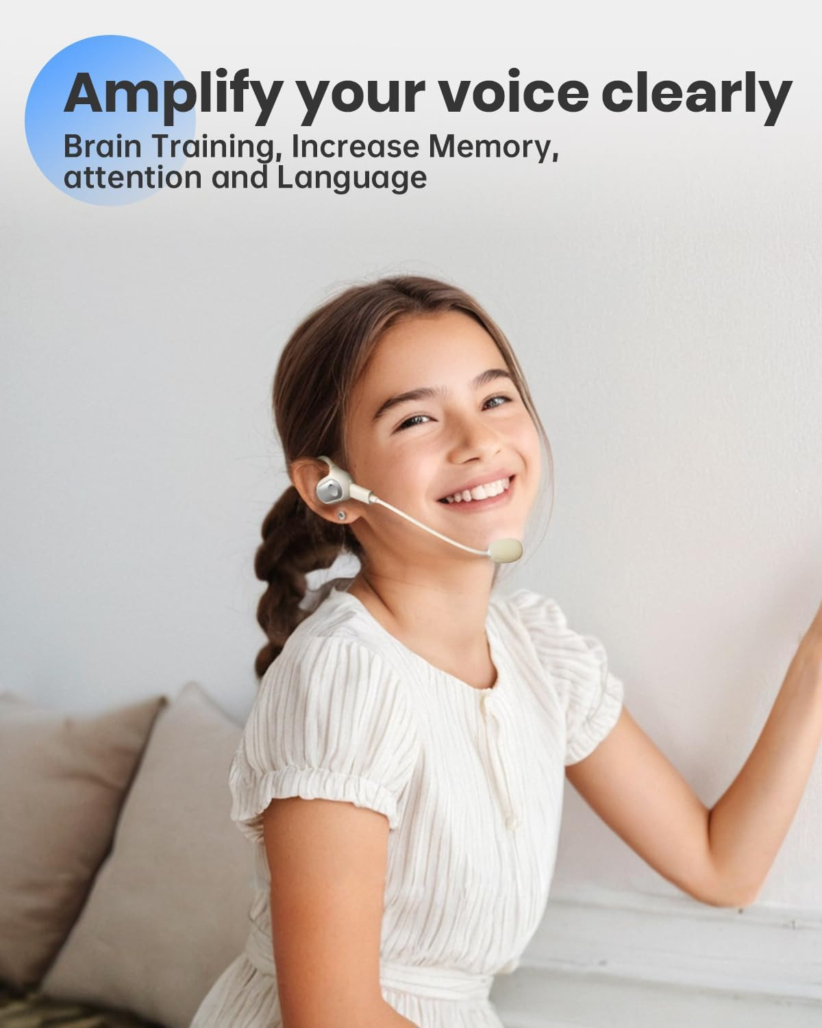 Auditory Feedback Wireless Headphones – Brain Training Air Conduction Bluetooth