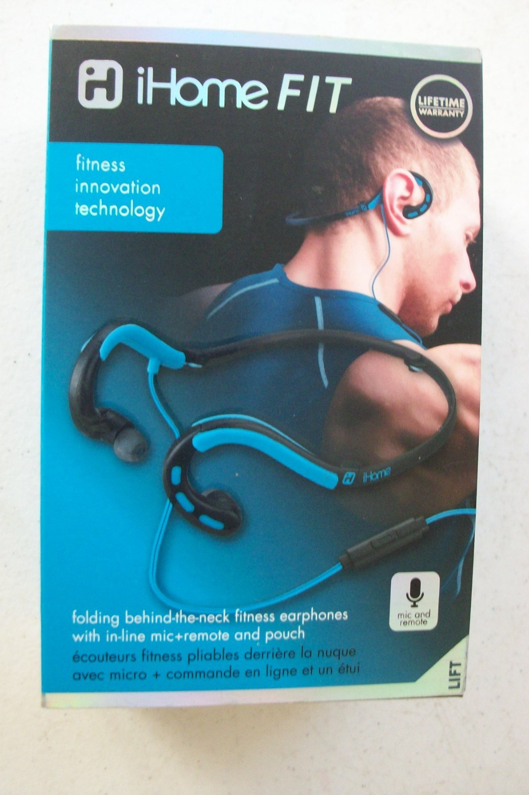 “IHome Fit Behind The Neck Earphones W/ Inline Mic & Remote” Excellent