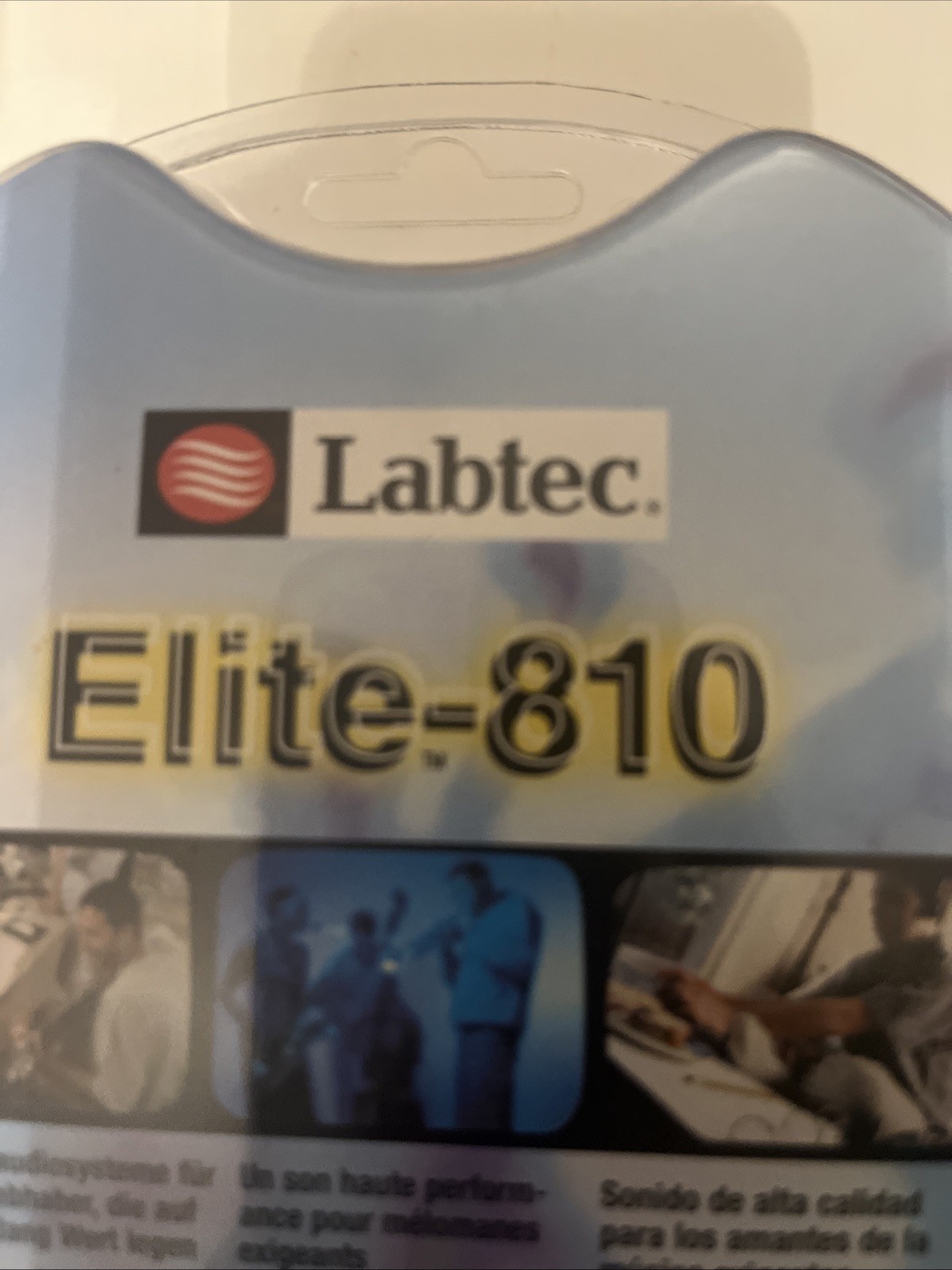 Labtec Elite 810 High Performance Black Headphones New