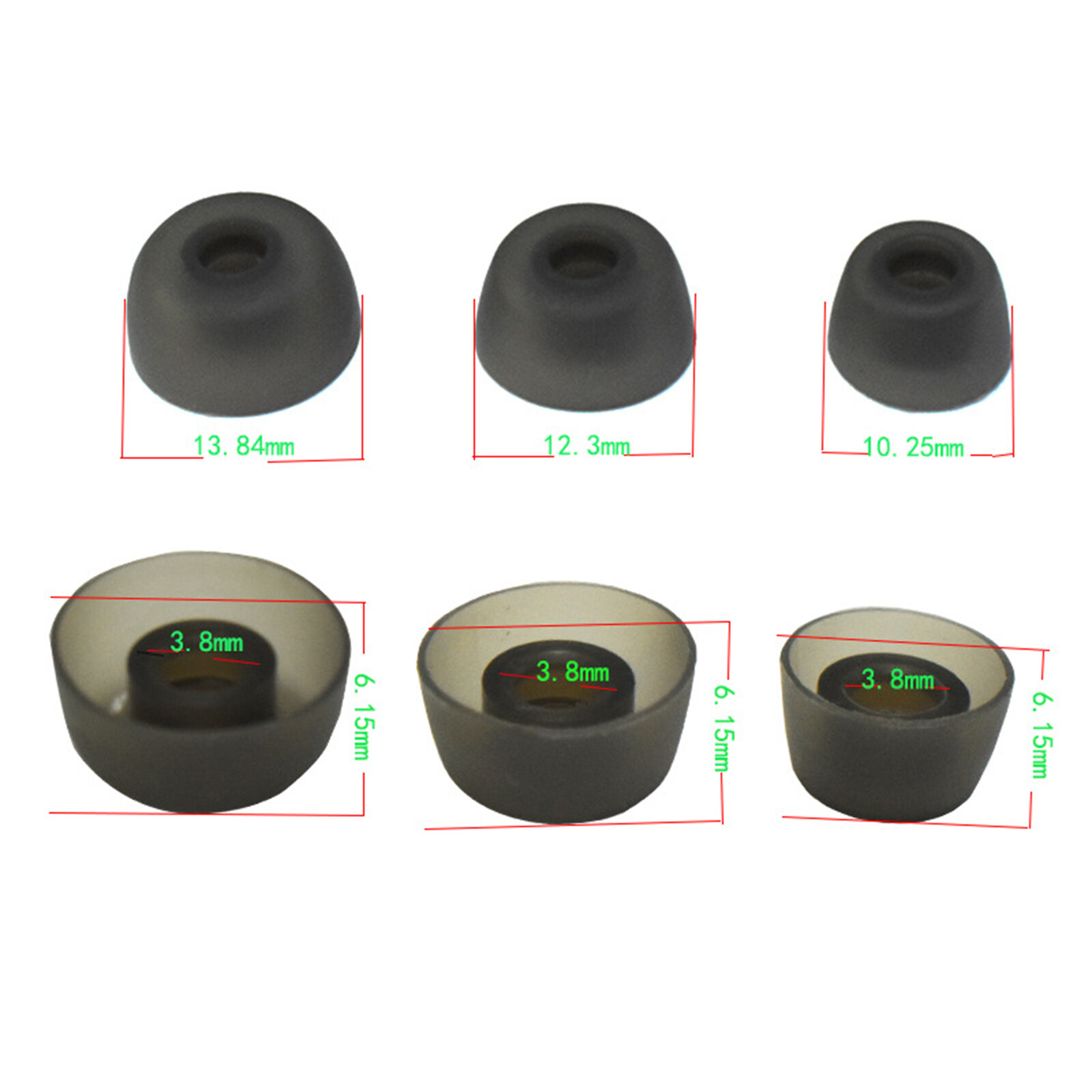 Silicone Ear Tips Sleeves for Jabra Elite 75t/65t/Active/Sport Evolve Earphones