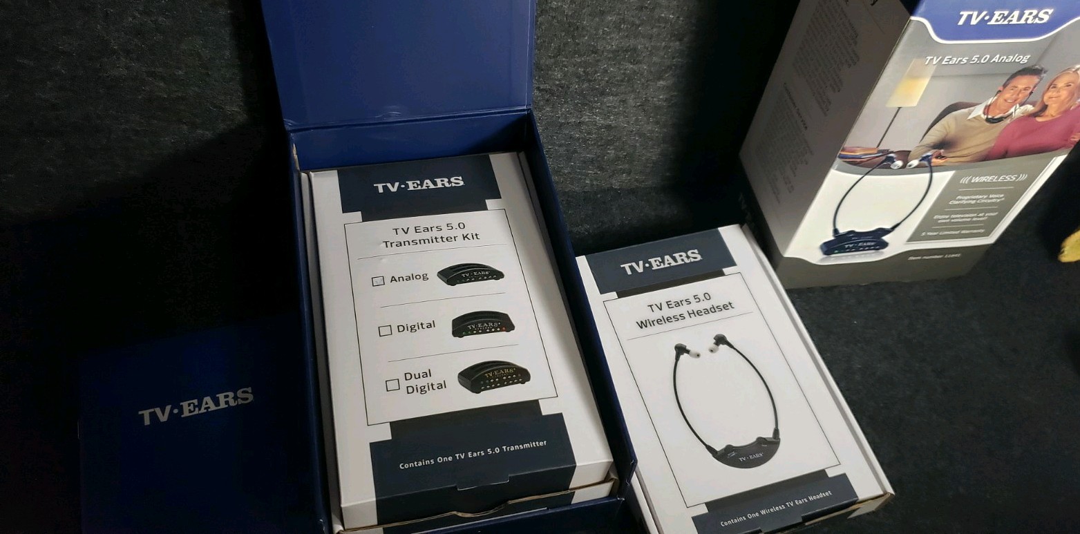 TV Ears 5.0 Analog Wireless Voice Clarifying Headset System (11641) Transmitter