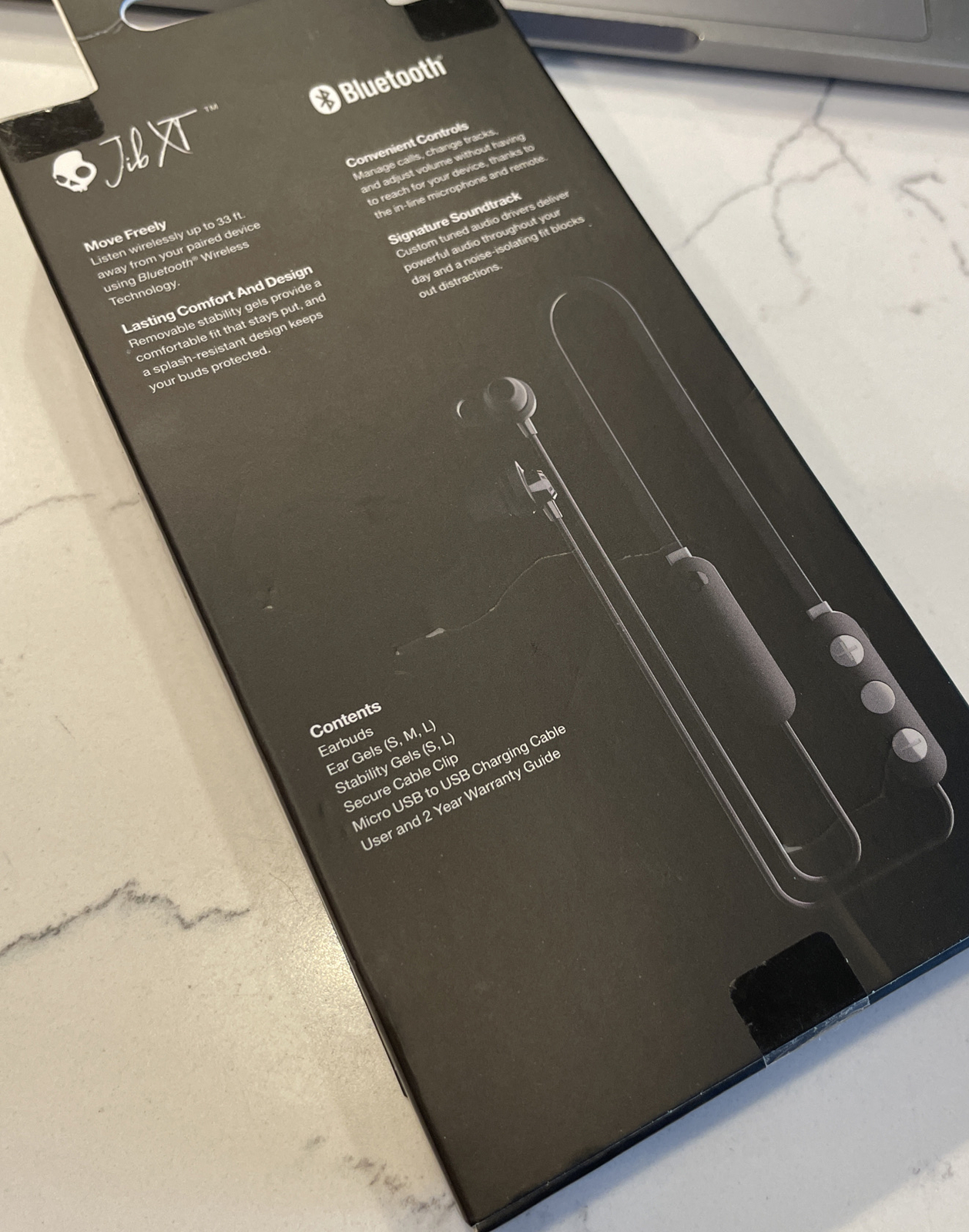 SKULLCANDY Jib XT Active Audiophile Wireless Sport Earbuds S2JPW NEW Fast Ship