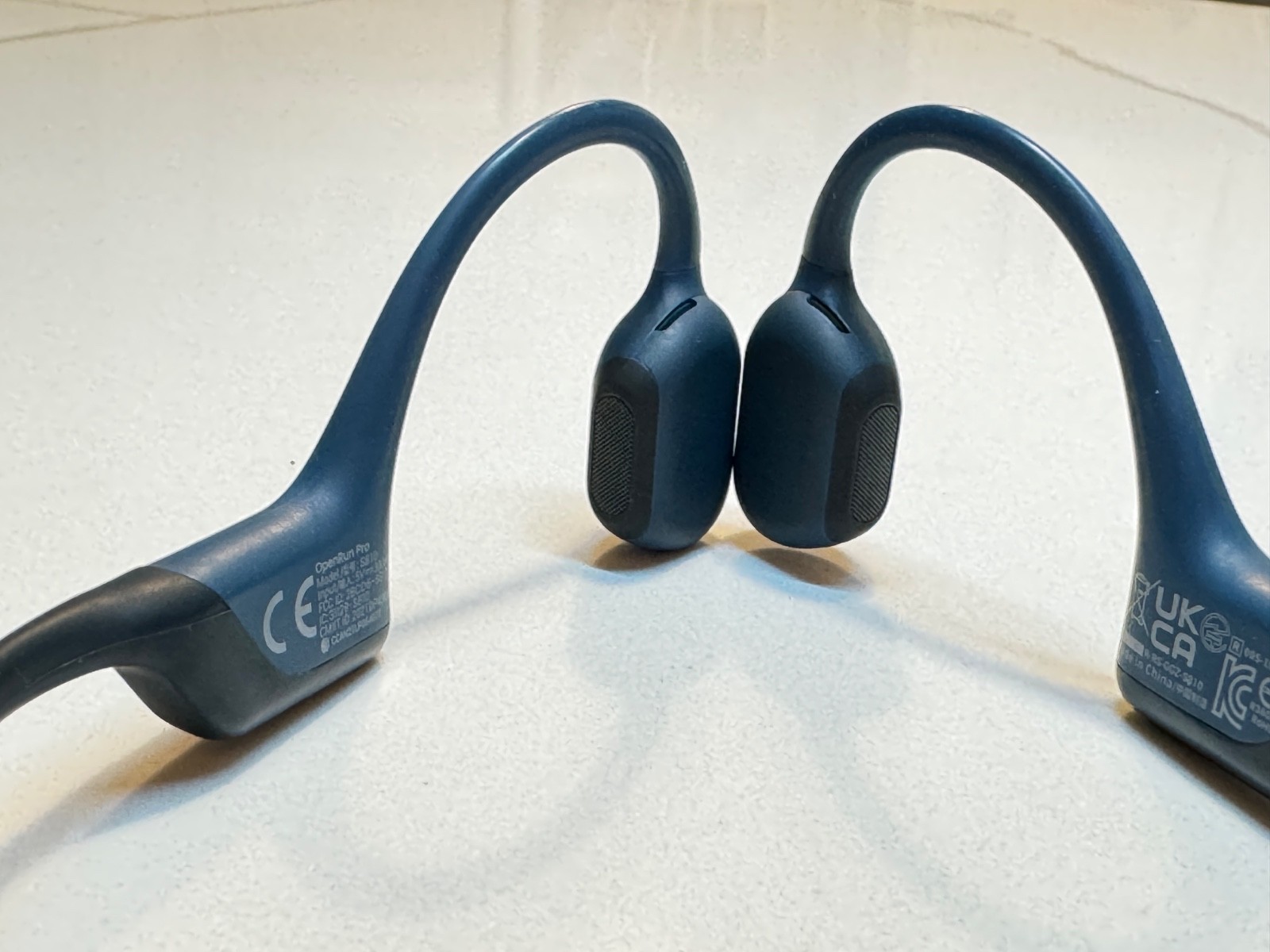Shokz -OpenRun Pro Premium Bone Conduction Open-Ear Sport Headphones -Steel Blue