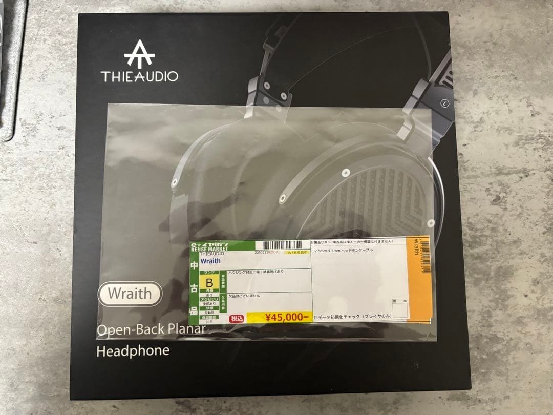 Thieaudio Wraith Open-Back Planar Magnetic Headphones Black w/Box From Japan