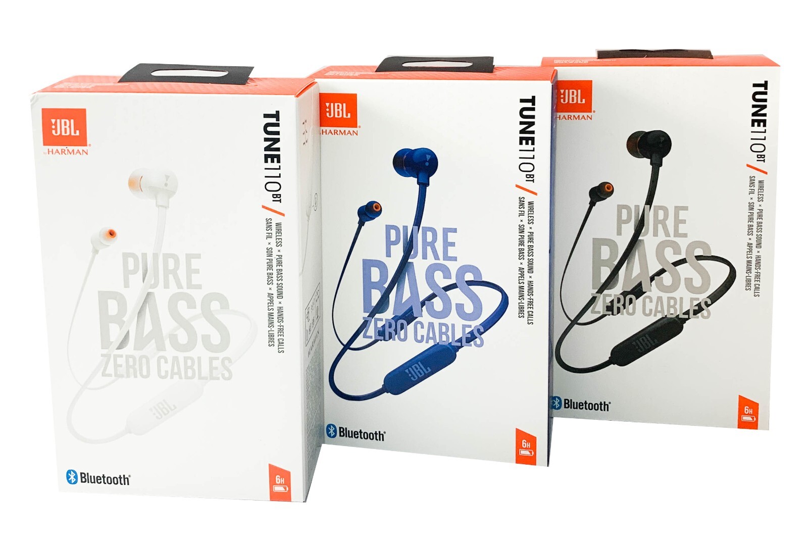 New JBL Tune 110BT In-Ear Wireless Stereo Bluetooth Headphones & Mic 110-BT