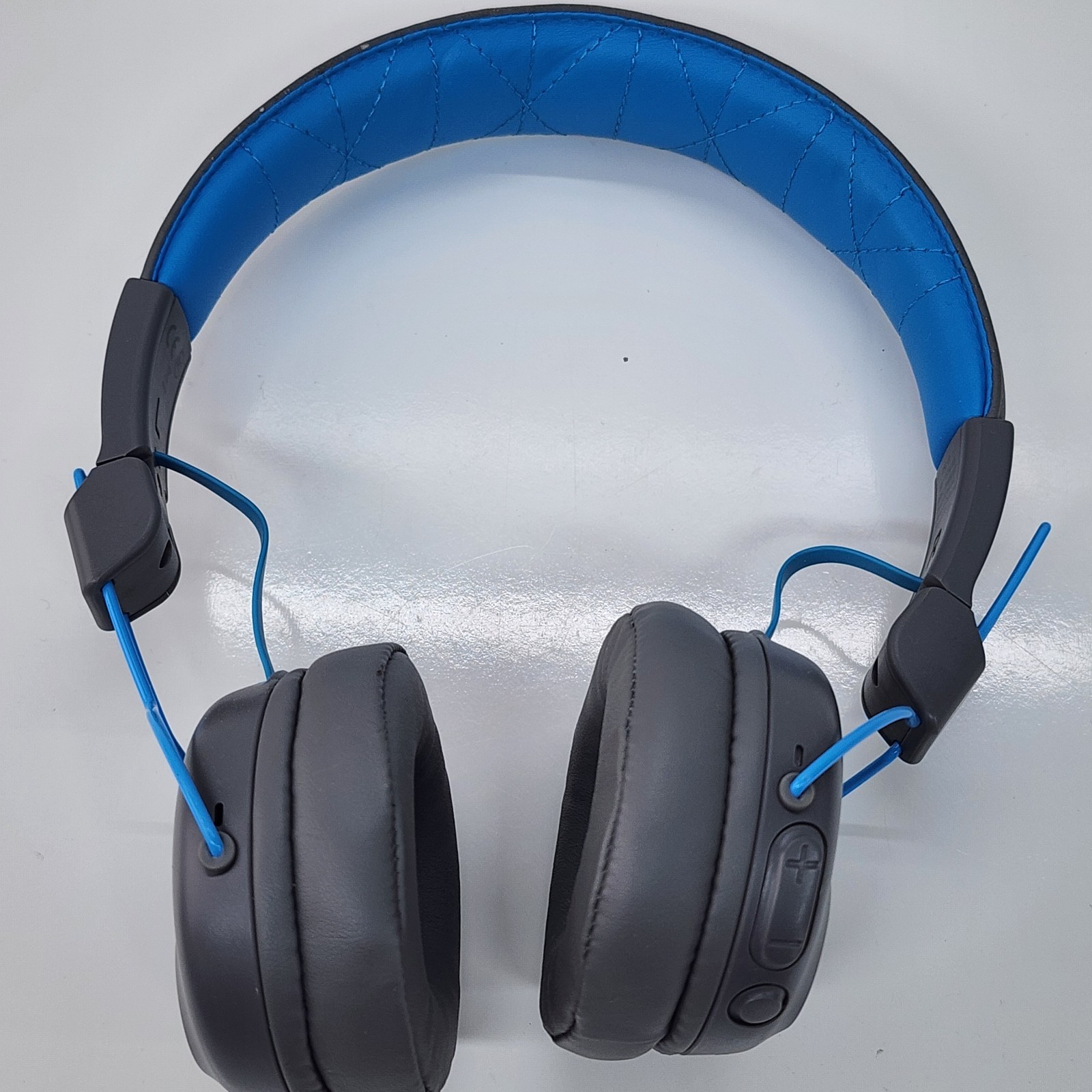JLab Studio Wireless Bluetooth Headphones Blue On-Ear Tested No Charger