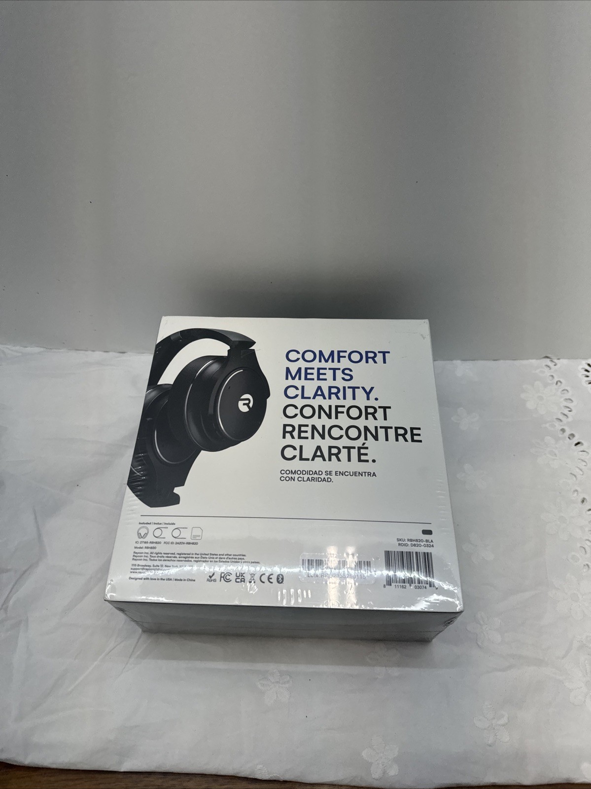Raycon RBH820-WHI The Everyday Over-Ear Noise-Canceling Headphones – Black