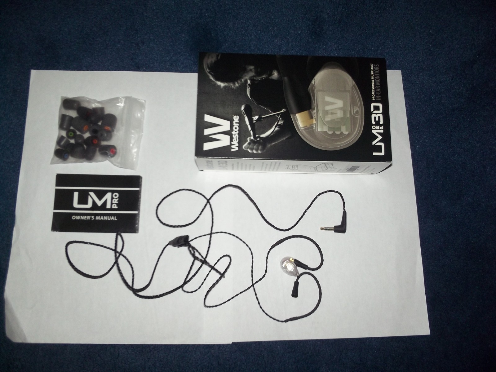 Westone UM Pro 30 Single (Only 1) Left Side Module IEM Ear Bud + 18 Foam Tips.