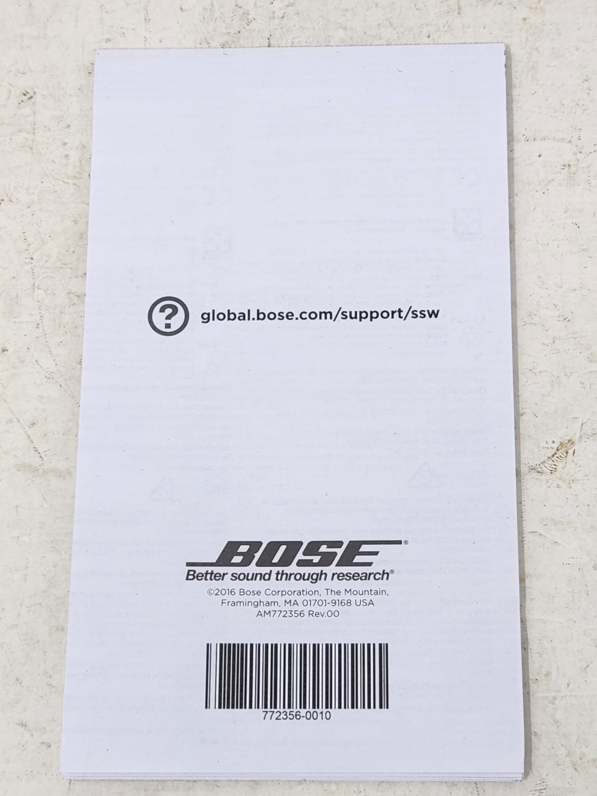 Bose 761529-0010 SoundSport Wireless in Ear Neckband Headphones – Black – READ!