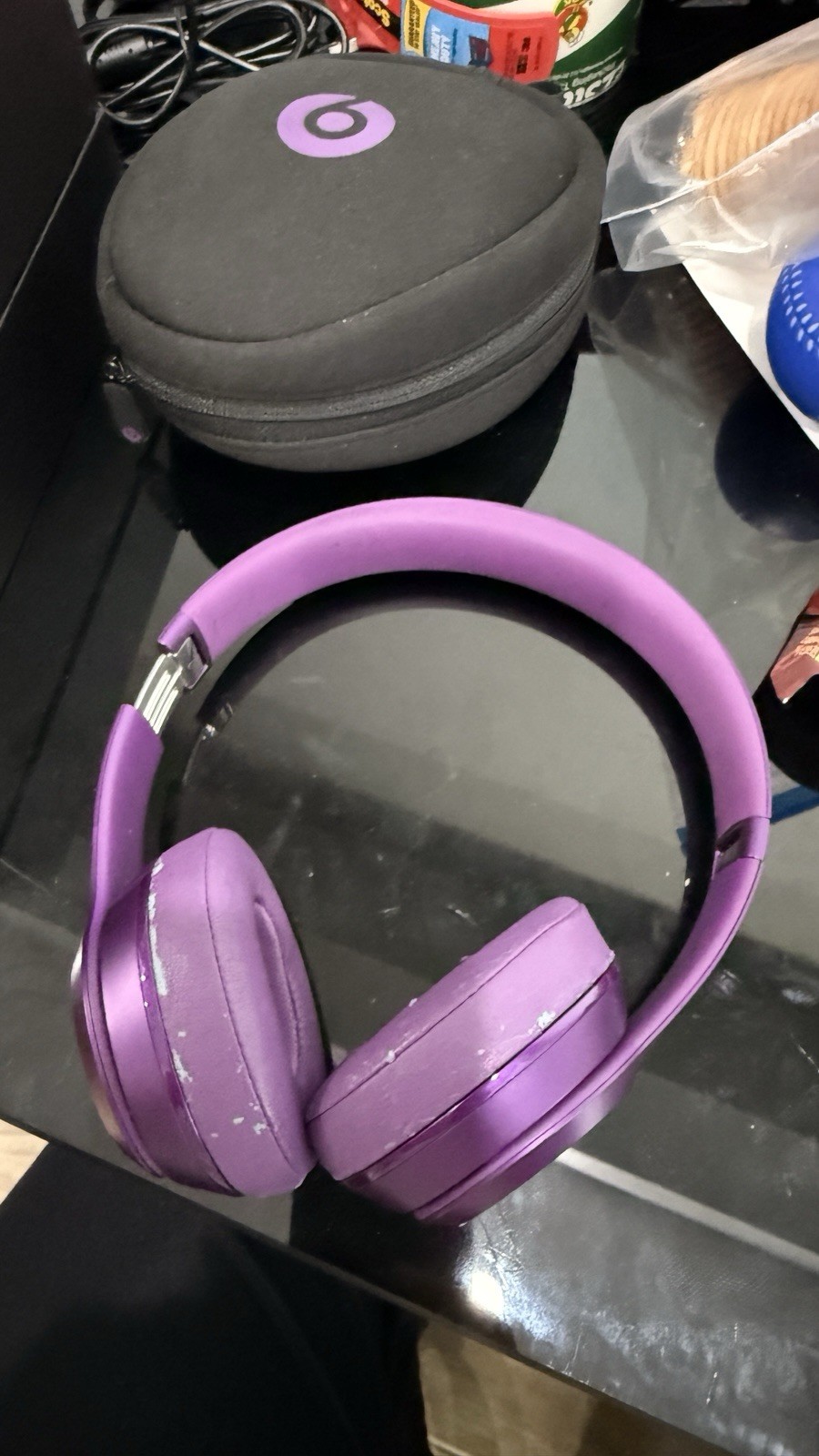 Beats by Dr. Dre Solo2 Royal Edition Imperial Violet Headphones 3.5mm Case