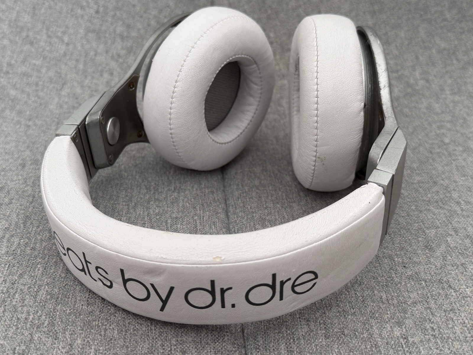 Monster Beats by Dr. Dre Pro Beats Over the Ear Headphones White- Silver