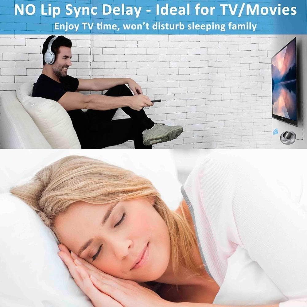 Wireless TV Headphones for Seniors – Over-Ear Design & Superior Sound