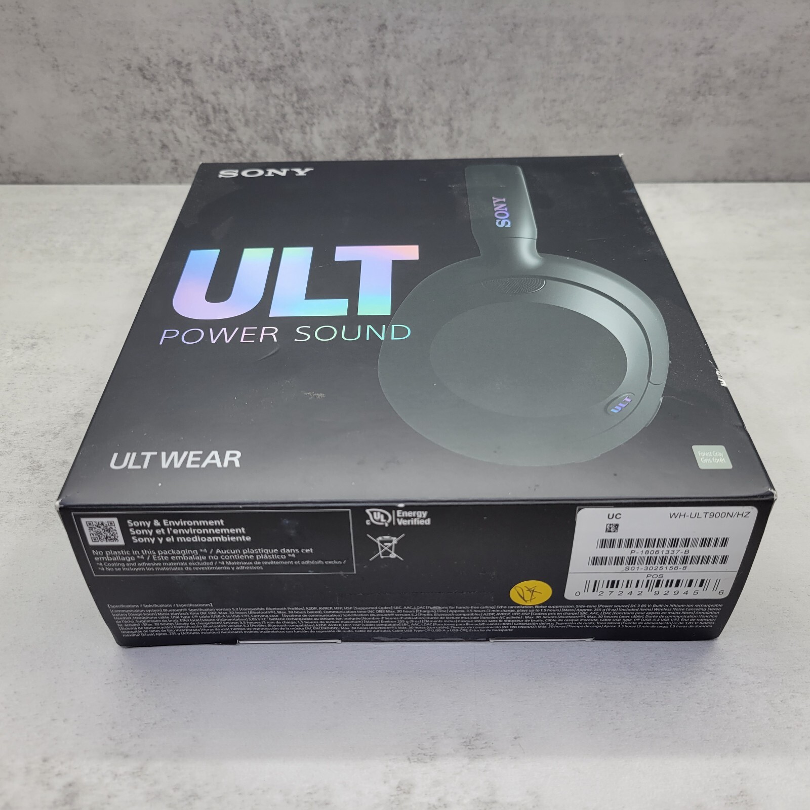 Sony ULT WEAR 900N Wireless Noise Canceling Bluetooth Headphones – Forest Gray™
