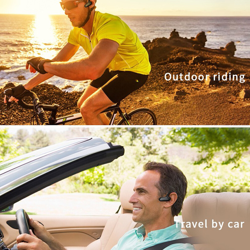 Sport Bluetooth Headphones Stereo Earbuds Neckband Earpieces for iOS Android