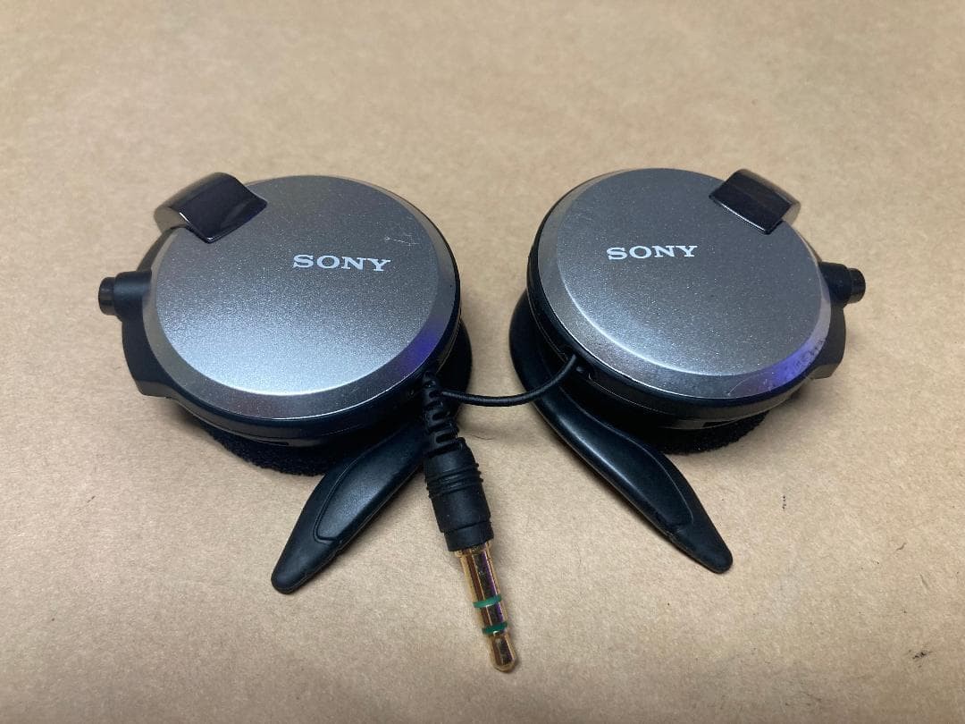 Sony MDR-Q68 Clip-On Retractable Headphones Silver Japan