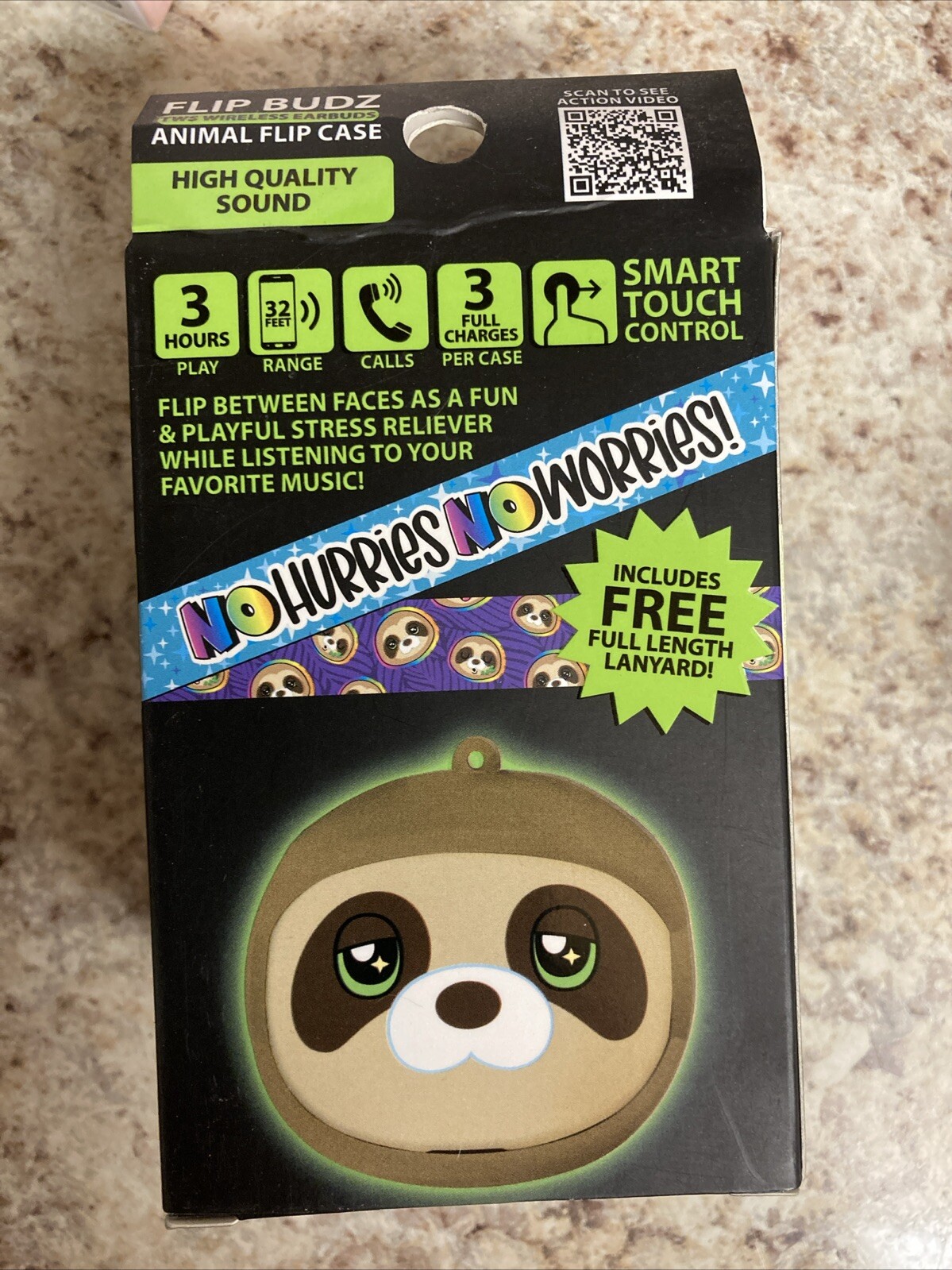 Gadget Gear Flip Budz Animal Flip Case Swap Between 3 Faces! New